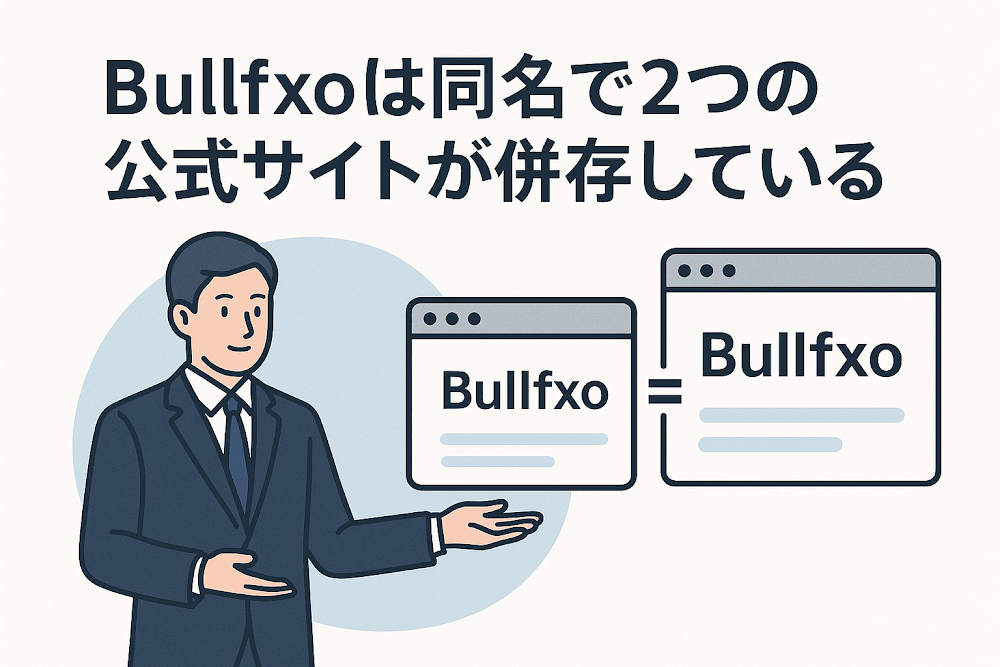 Bullfxoは同名で2つの公式サイトが併存している