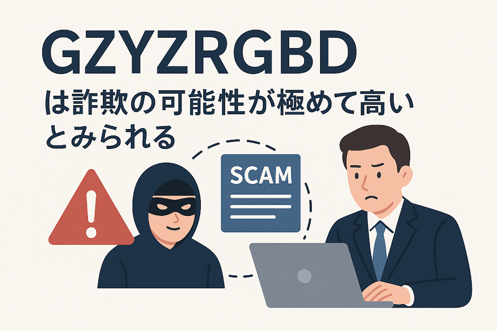 GZYZRGBDは詐欺の可能性が極めて高いとみられる