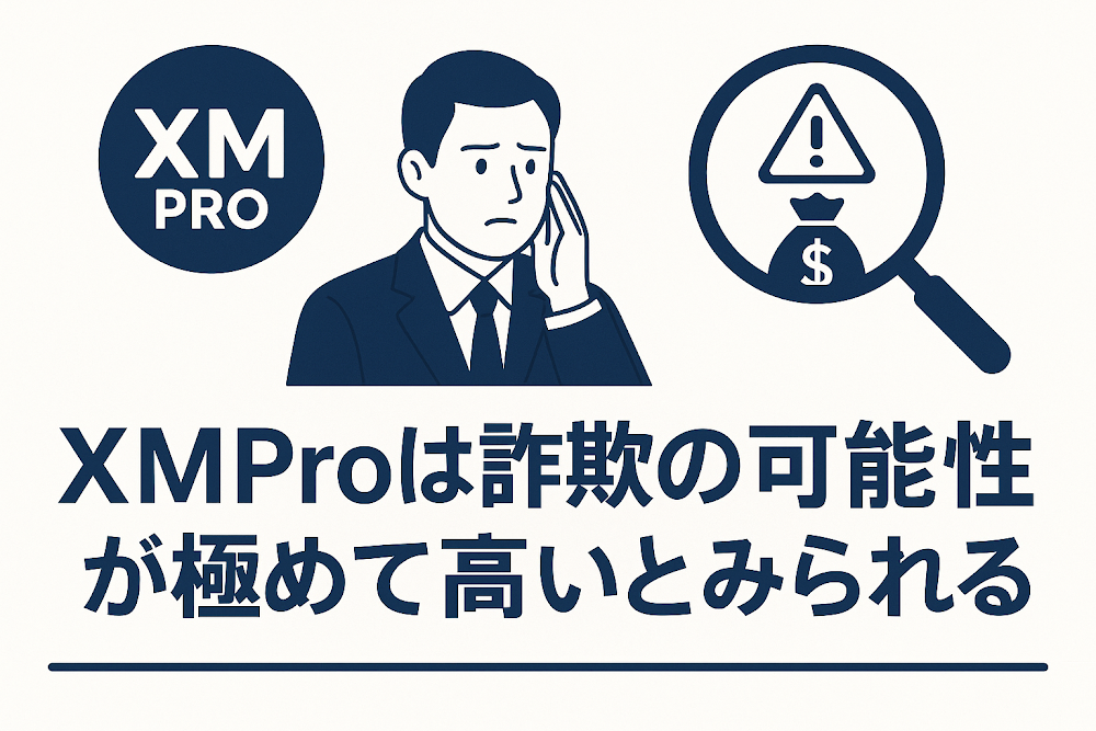 XMProは詐欺の可能性が極めて高いとみられる