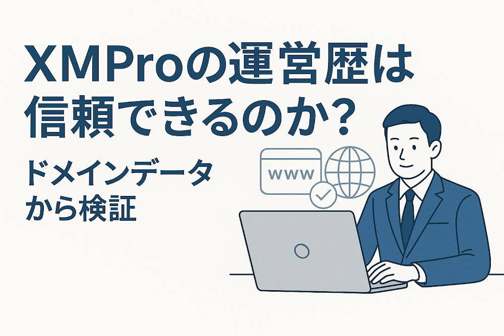 XMProの運営歴は信頼できるのか？ドメインデータから検証