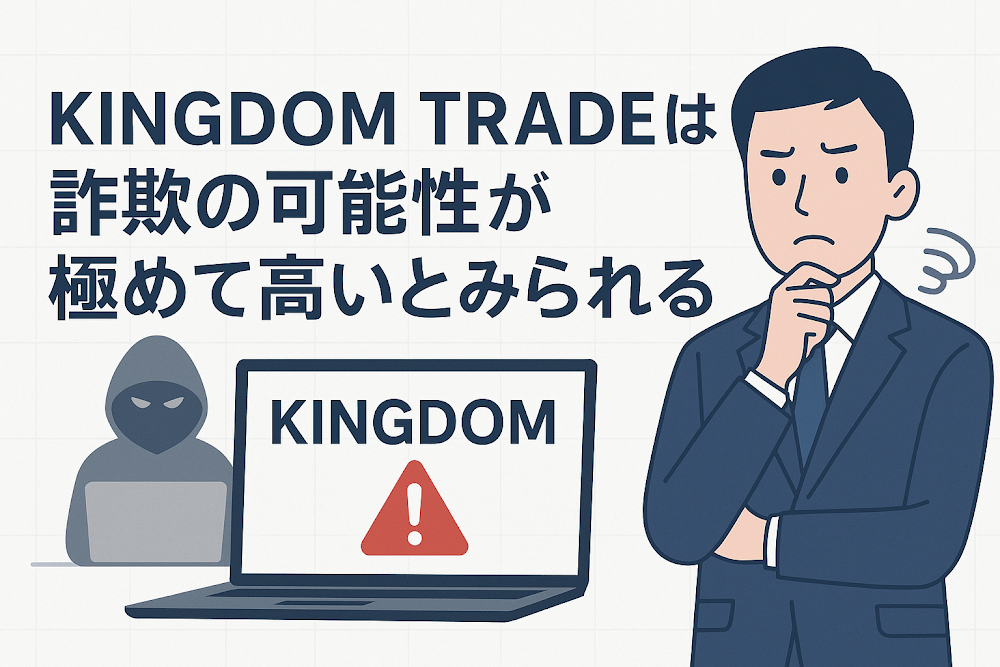 KINGDOM TRADEは詐欺の可能性が極めて高いとみられる