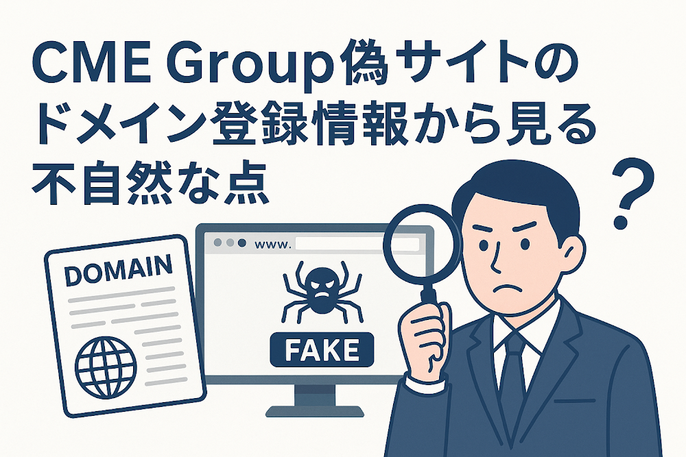CME Group偽サイトのドメイン登録情報から見る不自然な点