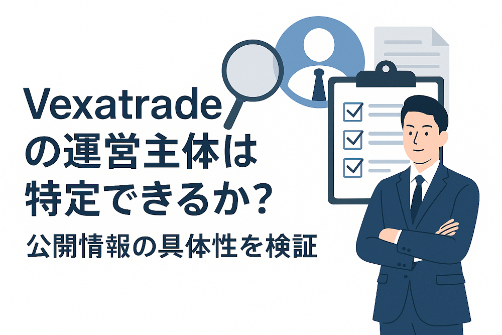 Vexatradeの運営主体は特定できるか?公開情報の具体性を検証