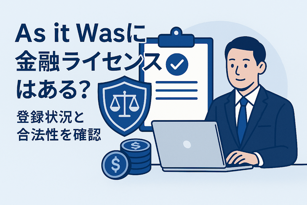 As it Wasに金融ライセンスはある？登録状況と合法性を確認