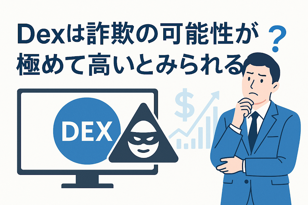 Dexは詐欺の可能性が極めて高いとみられる