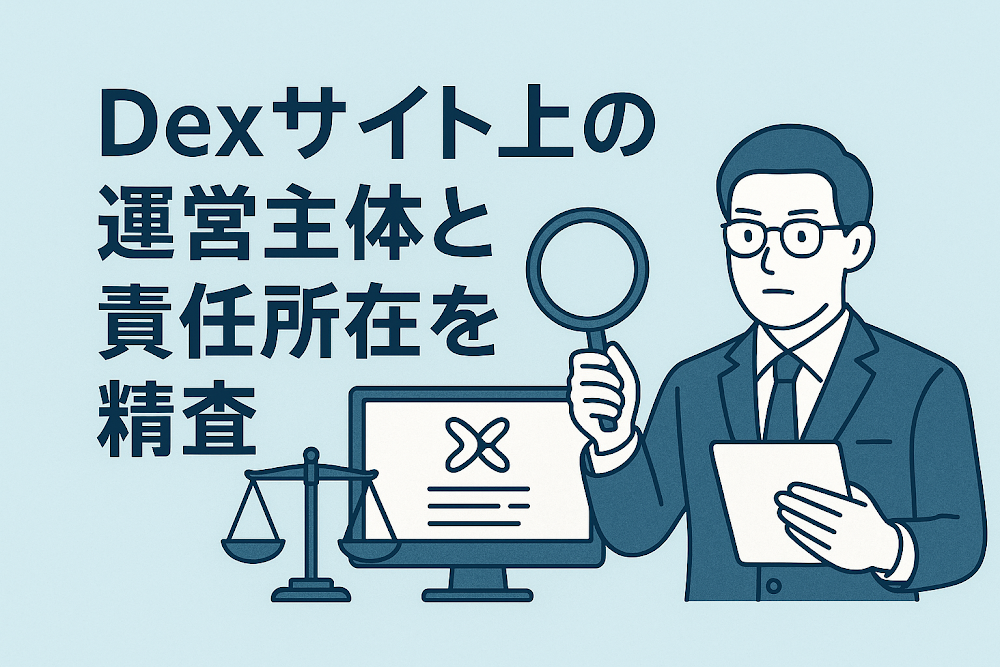 Dexサイト上の運営主体と責任所在を精査