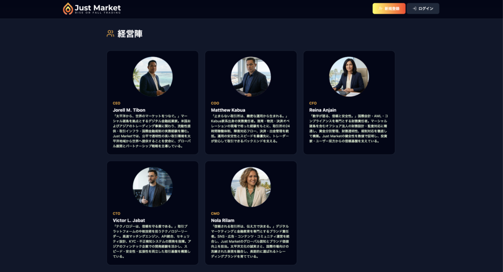 Just Market経営陣