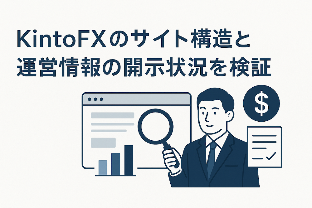 KintoFXのサイト構造と運営情報の開示状況を検証