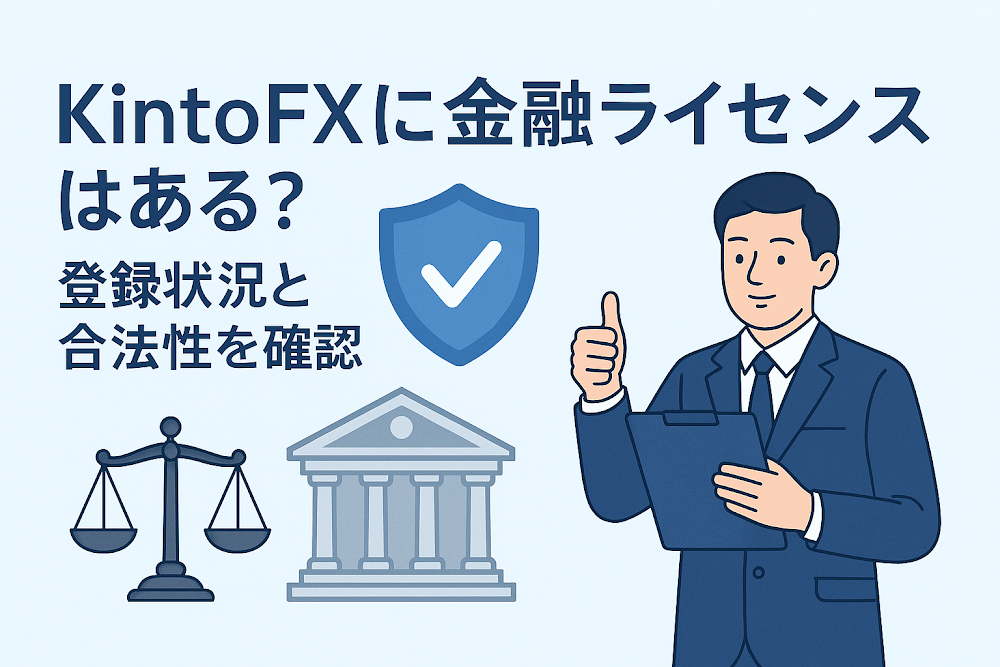 KintoFXに金融ライセンスはある?登録状況と合法性を確認