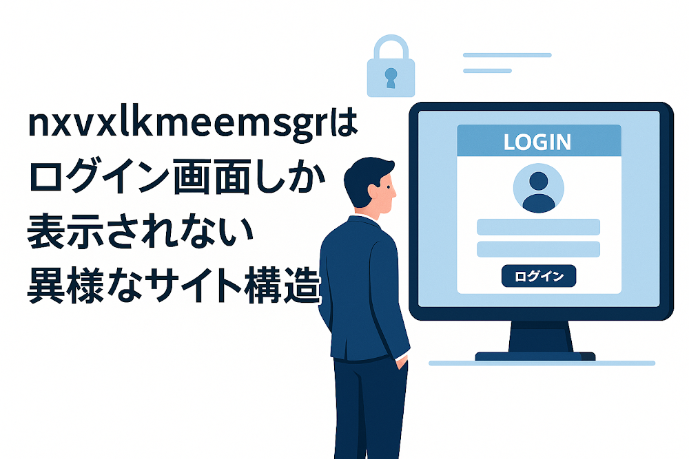 nxvxlkmeemsgrはログイン画面しか表示されない異様なサイト構造