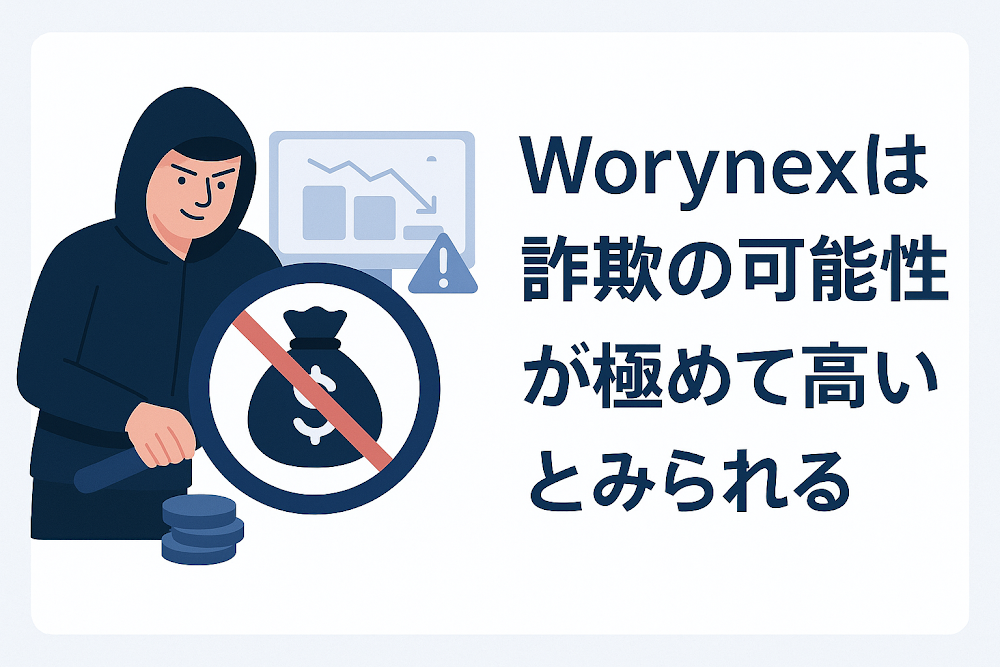 Worynexは詐欺の可能性が極めて高いとみられる