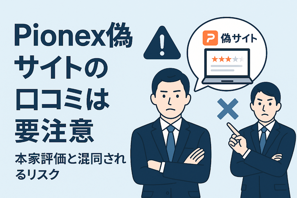 Pionex偽サイトの口コミは要注意　本家評価と混同されるリスク