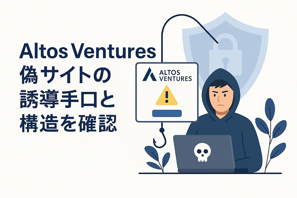 Altos Ventures偽サイトの誘導手口と構造を確認