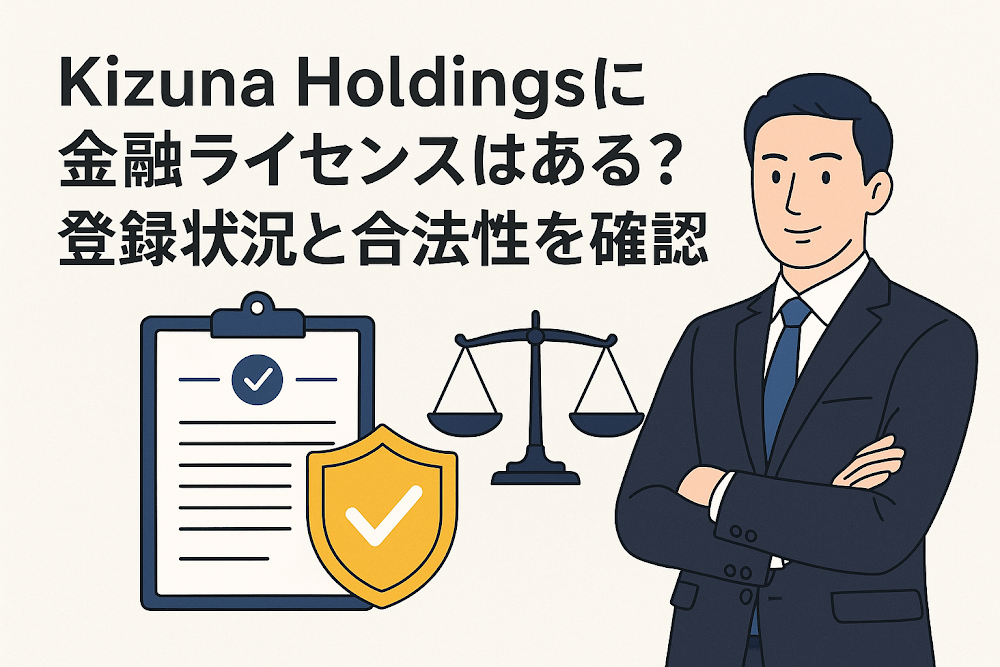 Kizuna Holdingsに金融ライセンスはある?登録状況と合法性を確認