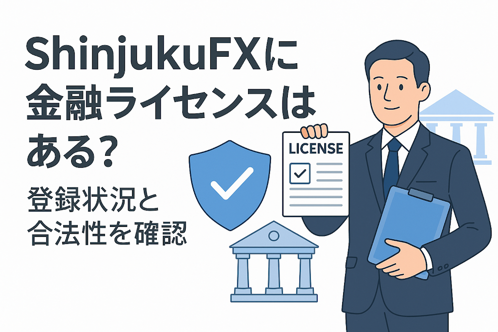 ShinjukuFXに金融ライセンスはある？登録状況と合法性を確認