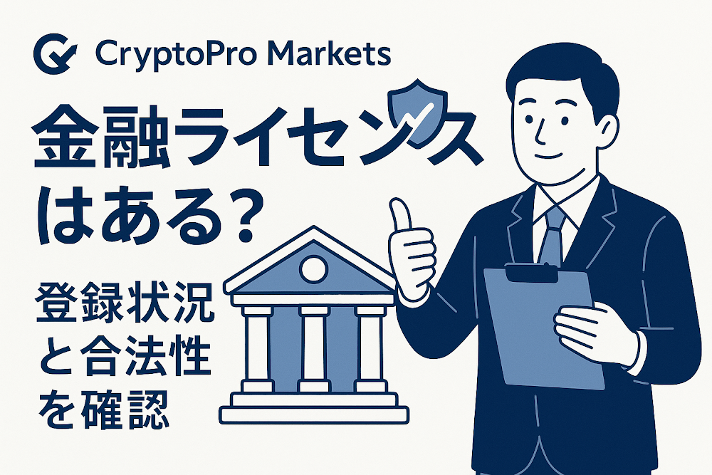 CryptoPro Marketsに金融ライセンスはある？登録状況と合法性を確認