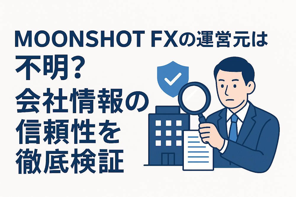MOONSHOT FXの運営元は不明？会社情報の信頼性を徹底検証