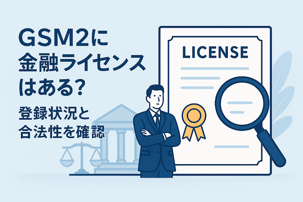 GSM2に金融ライセンスはある？登録状況と合法性を確認