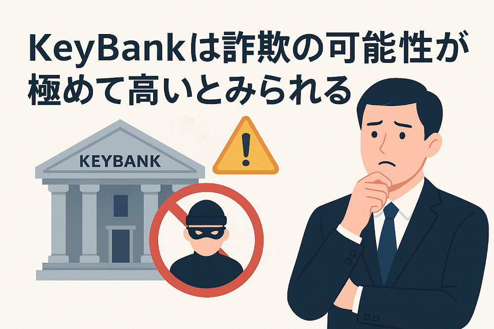 KeyBankは詐欺の可能性が極めて高いとみられる