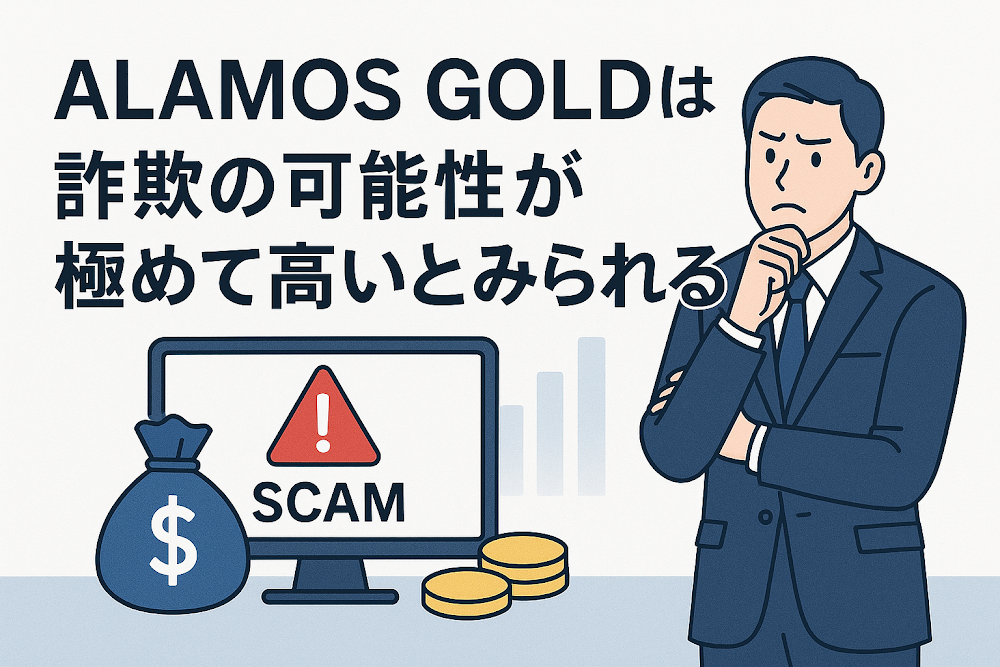 ALAMOS GOLDは詐欺の可能性が極めて高いとみられる