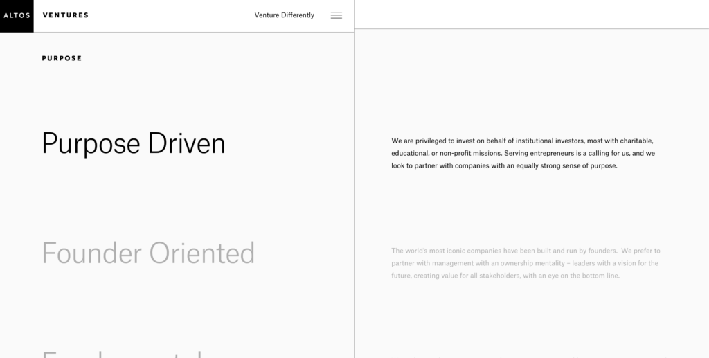 Altos Venturesの公式サイト