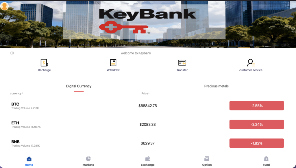 KeyBankサイト