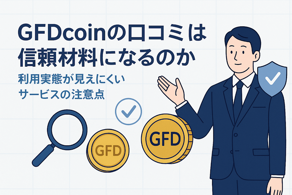 GFDcoinの口コミは信頼材料になるのか　利用実態が見えにくいサービスの注意点