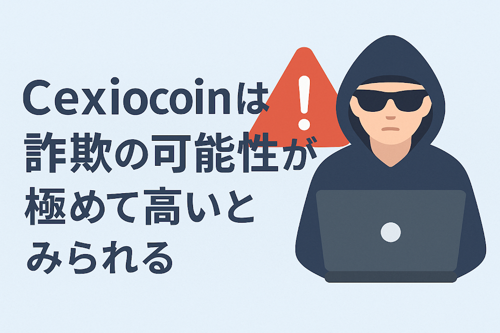 cexiocoinは詐欺の可能性が極めて高いとみられる