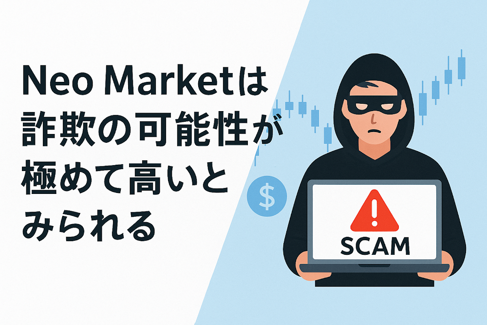 Neo Marketは詐欺の可能性が極めて高いとみられる