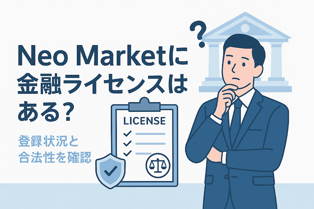 Neo Marketに金融ライセンスはある？登録状況と合法性を確認