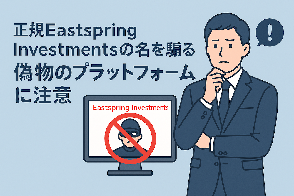 正規Eastspring Investmentsの名を騙る偽物のプラットフォームに注意