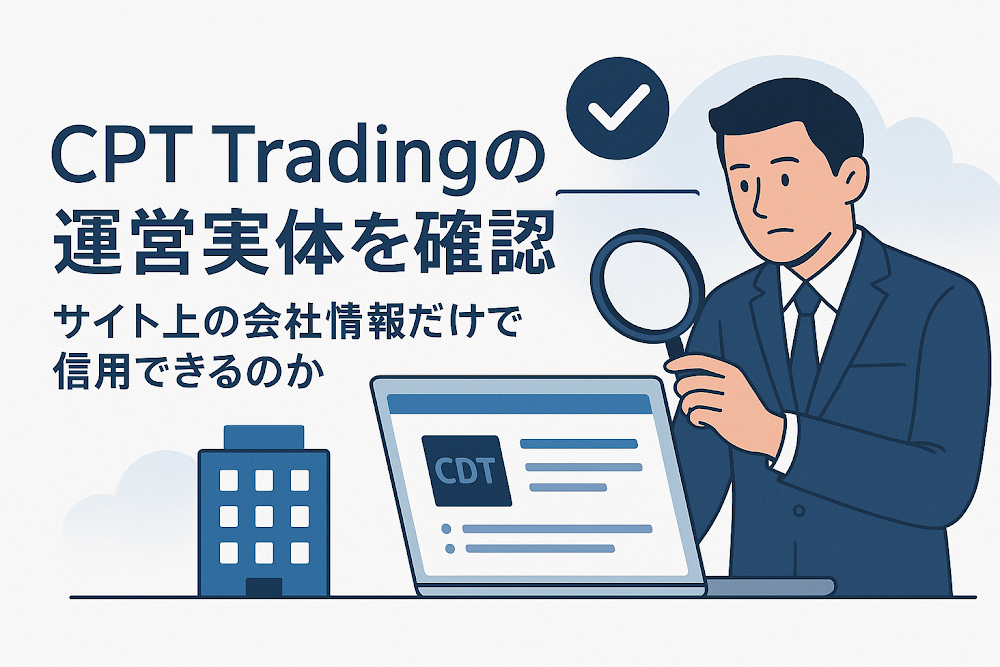 CPT Tradingの運営実体を確認　サイト上の会社情報だけで信用できるのか