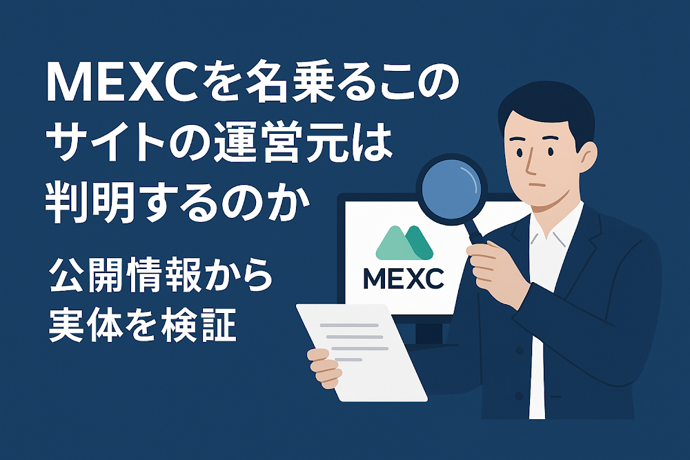 MEXCを名乗るこのサイトの運営元は判明するのか　公開情報から実体を検証