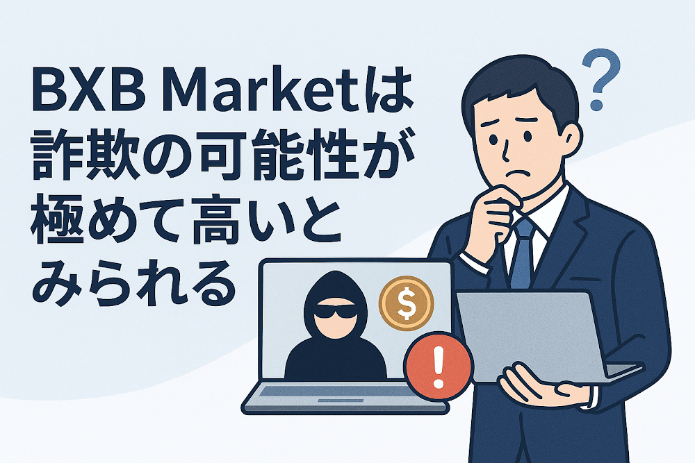 BXB Marketは詐欺の可能性が極めて高いとみられる