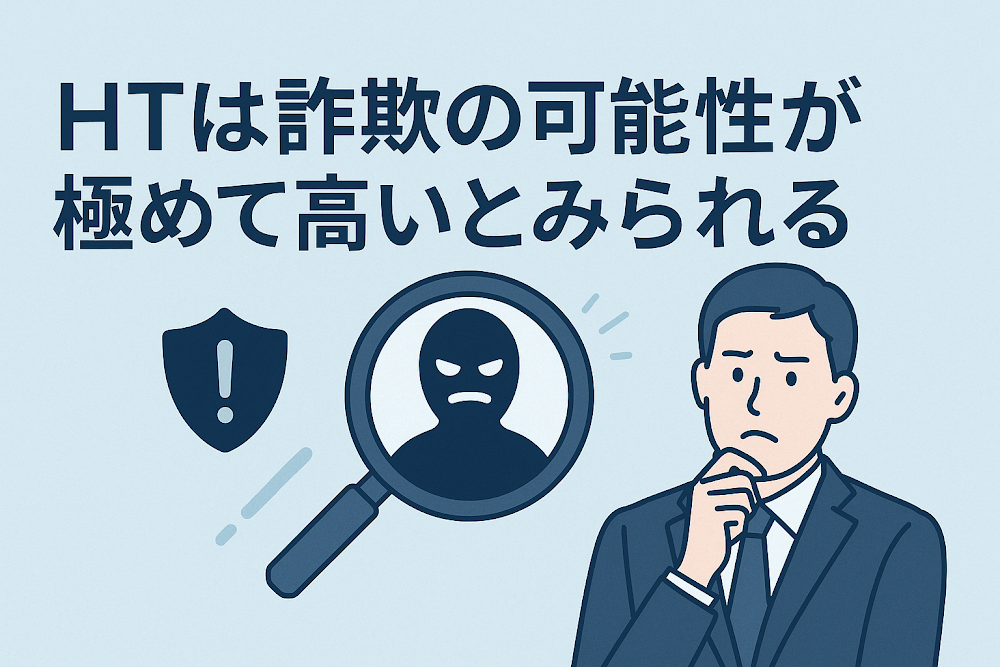 HTは詐欺の可能性が極めて高いとみられる