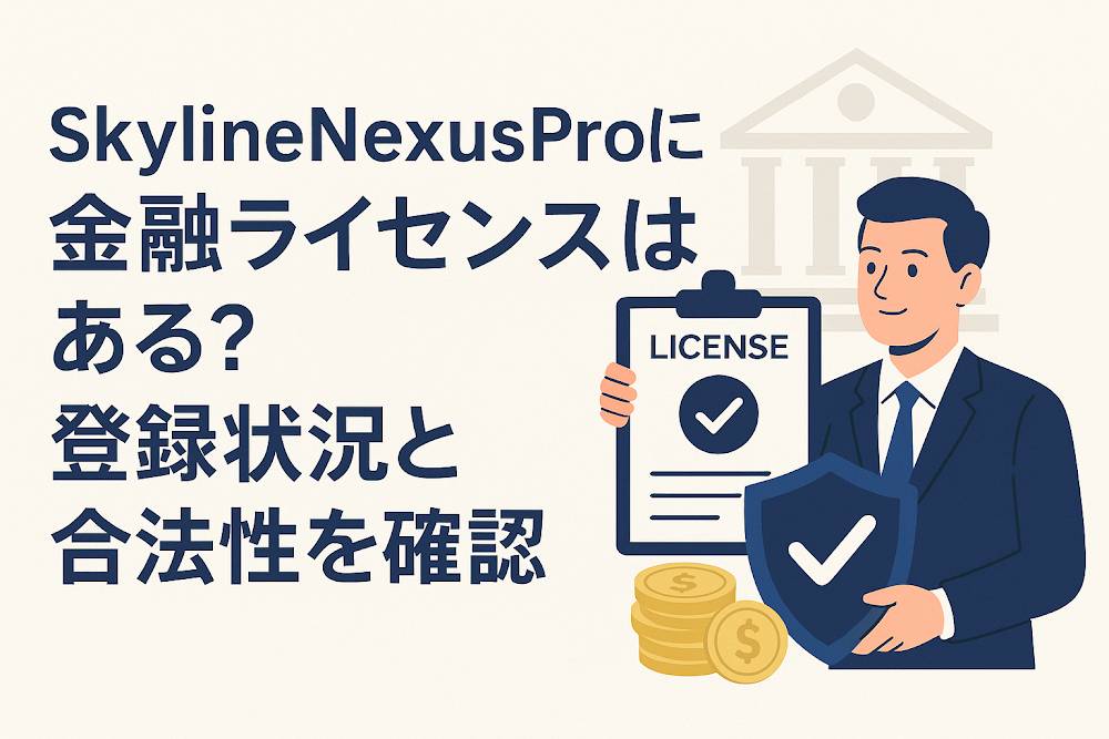 SkylineNexusProに金融ライセンスはある？登録状況と合法性を確認