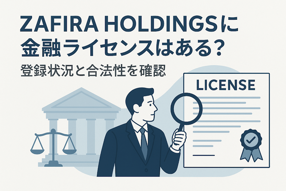ZAFIRA HOLDINGSに金融ライセンスはある？登録状況と合法性を確認