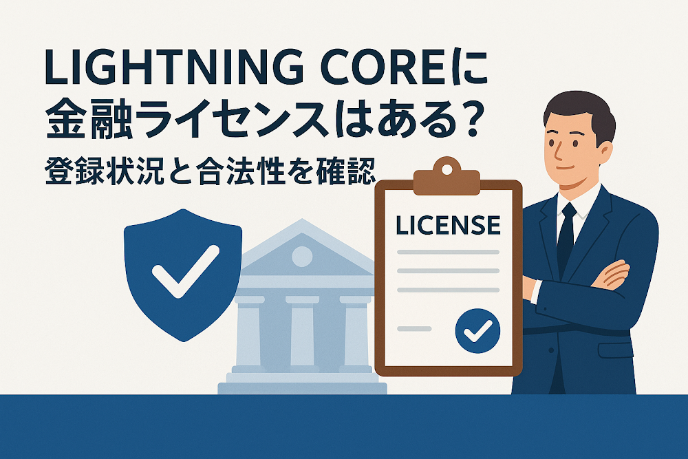 LIGHTNING COREに金融ライセンスはある？登録状況と合法性を確認