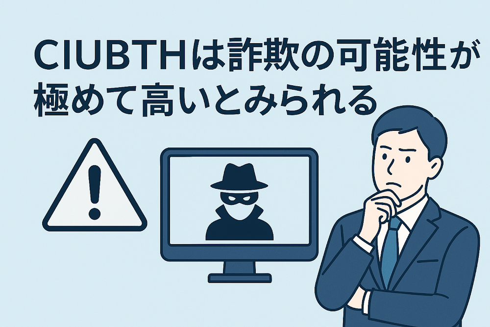 CIUBTHは詐欺の可能性が極めて高いとみられる
