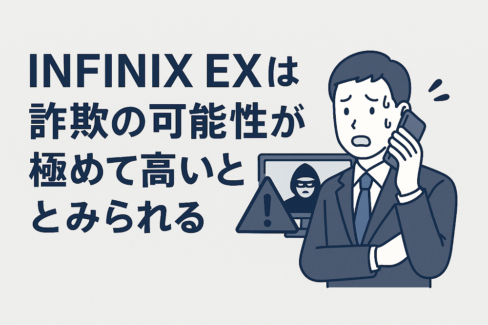 INFINIX EXは詐欺の可能性が極めて高いとみられる