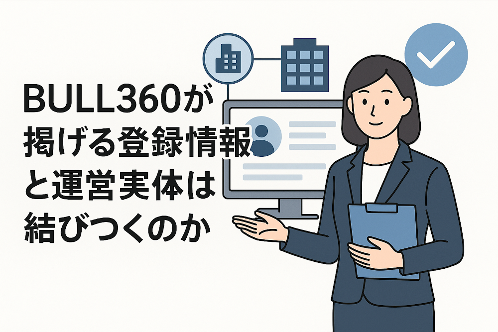 BULL360が掲げる登録情報と運営実体は結びつくのか