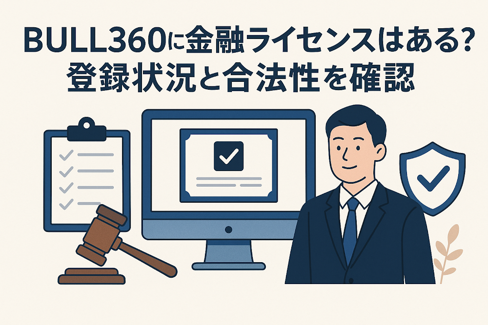 BULL360に金融ライセンスはある？登録状況と合法性を確認