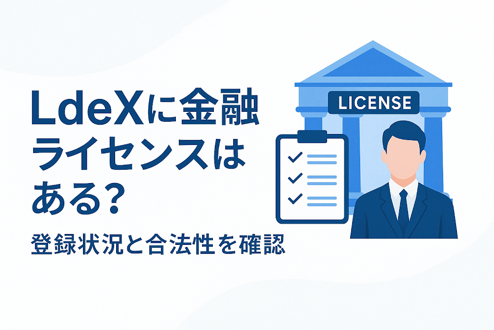 LdeXに金融ライセンスはある？登録状況と合法性を確認