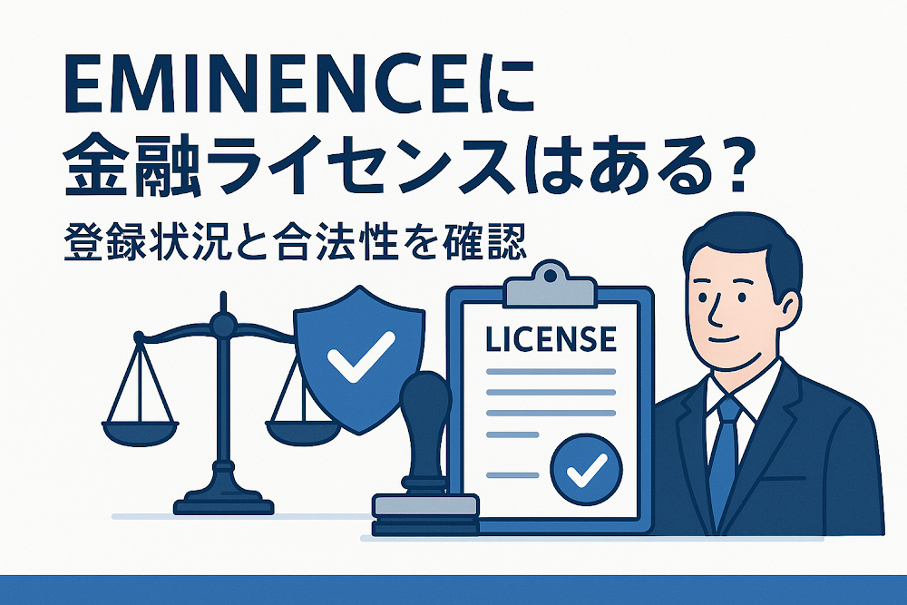 EMINENCEに金融ライセンスはある？登録状況と合法性を確認
