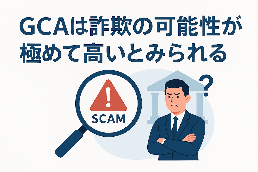 GCAは詐欺の可能性が極めて高いとみられる