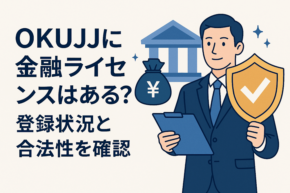 OKUJJに金融ライセンスはある？登録状況と合法性を確認