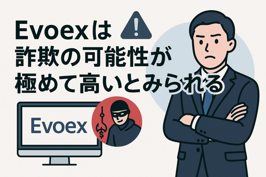 Evoexは詐欺の可能性が極めて高いとみられる