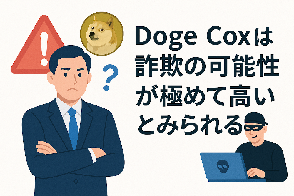 Doge Coxは詐欺の可能性が極めて高いとみられる