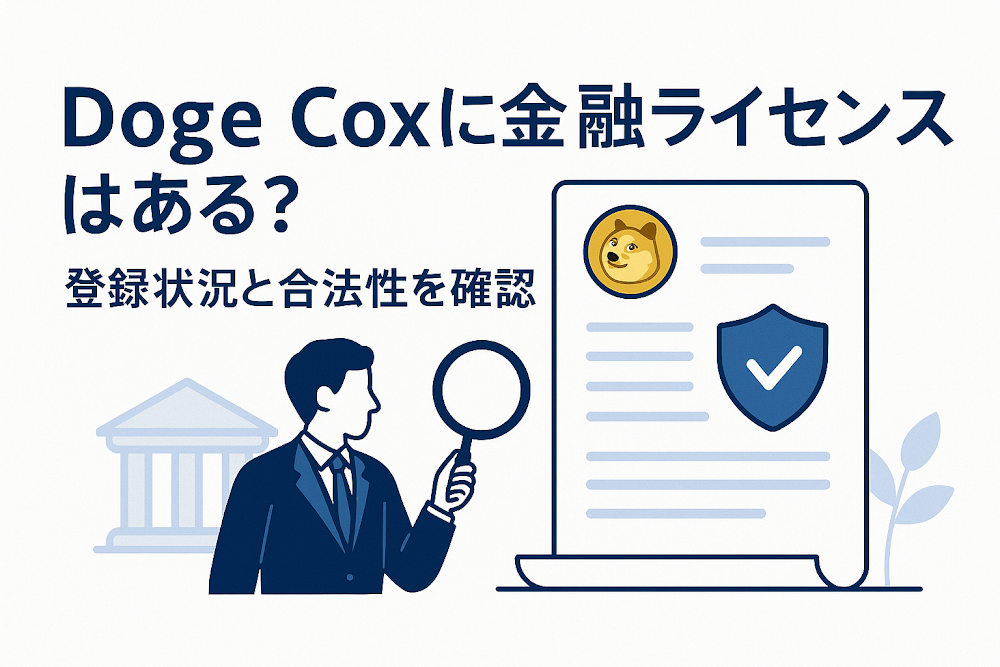 Doge Coxに金融ライセンスはある？登録状況と合法性を確認