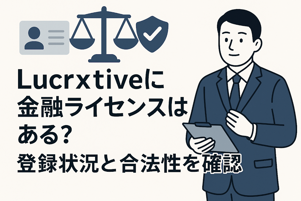 Lucrxtiveに金融ライセンスはある？登録状況と合法性を確認